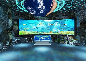 海洋教育科普館展廳裝修設計案例效果圖